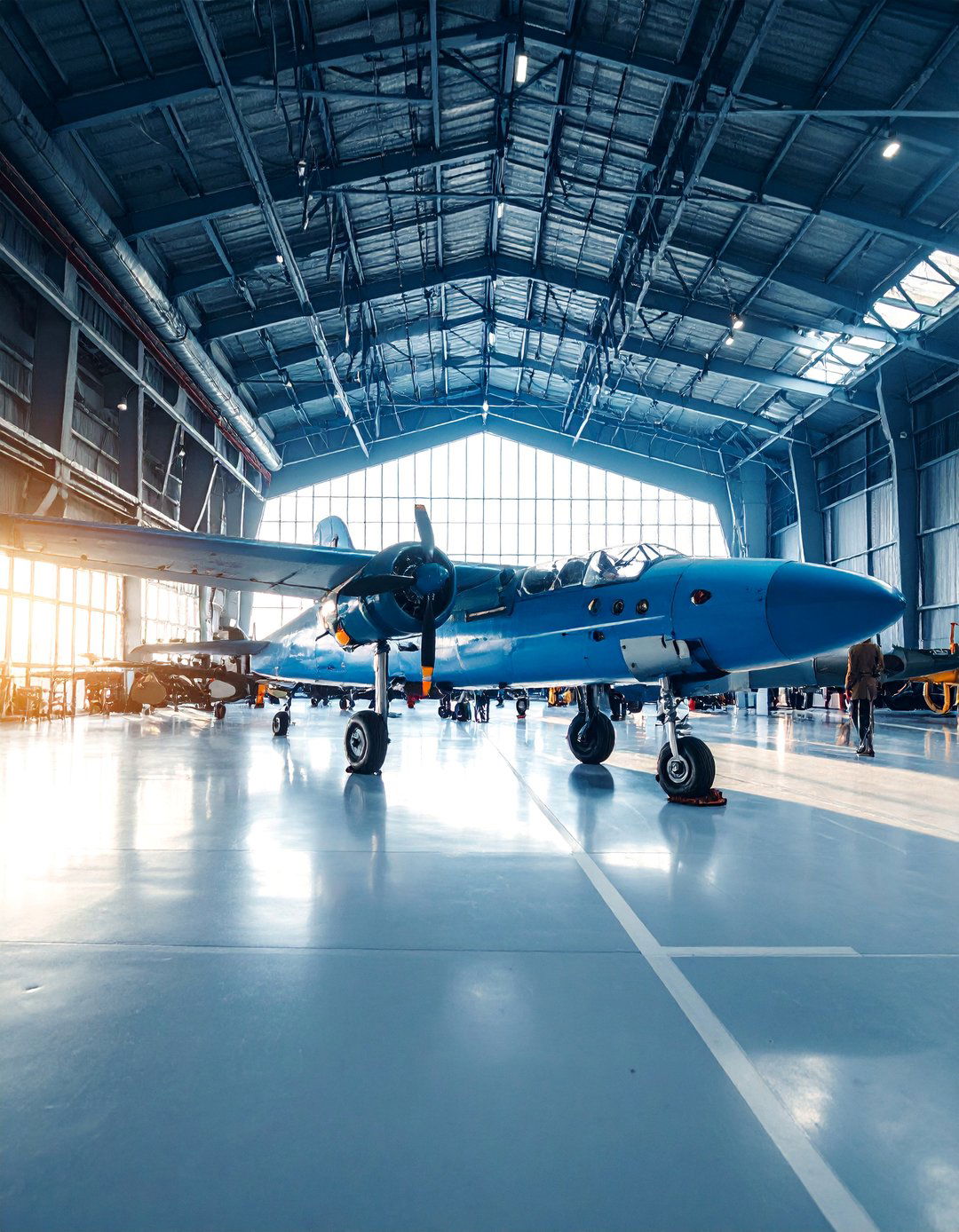 Aviation Hangar Gun Display - 25 Man Cave Gun Room Ideas