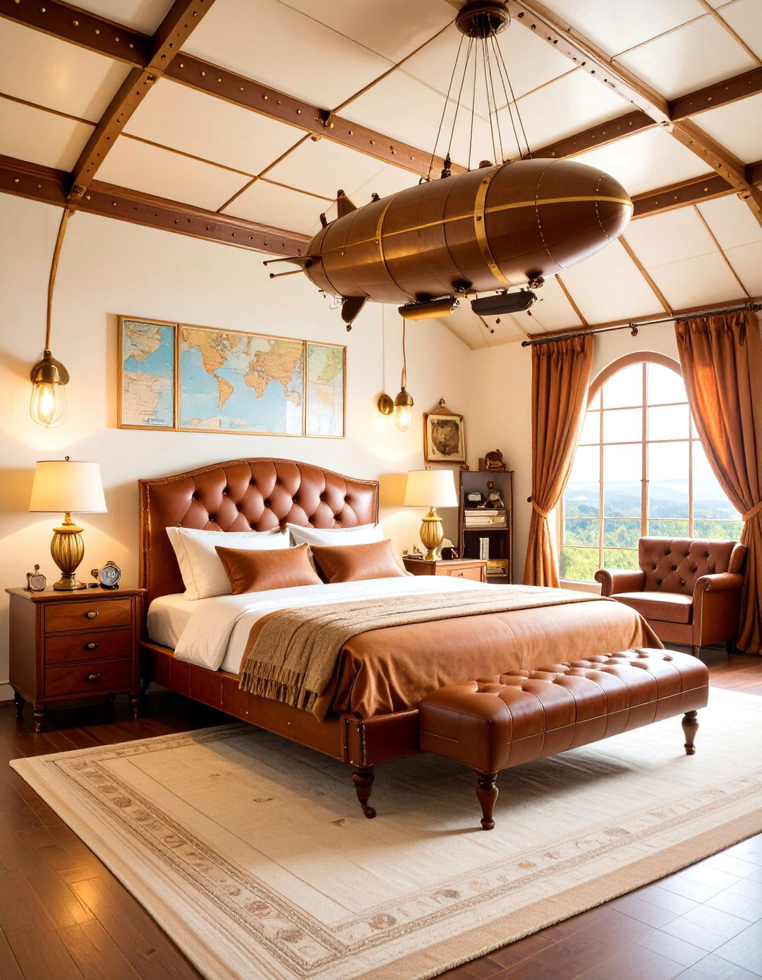 Aviators Airship Sleeping Chamber - 25 Steampunk Bedroom Ideas