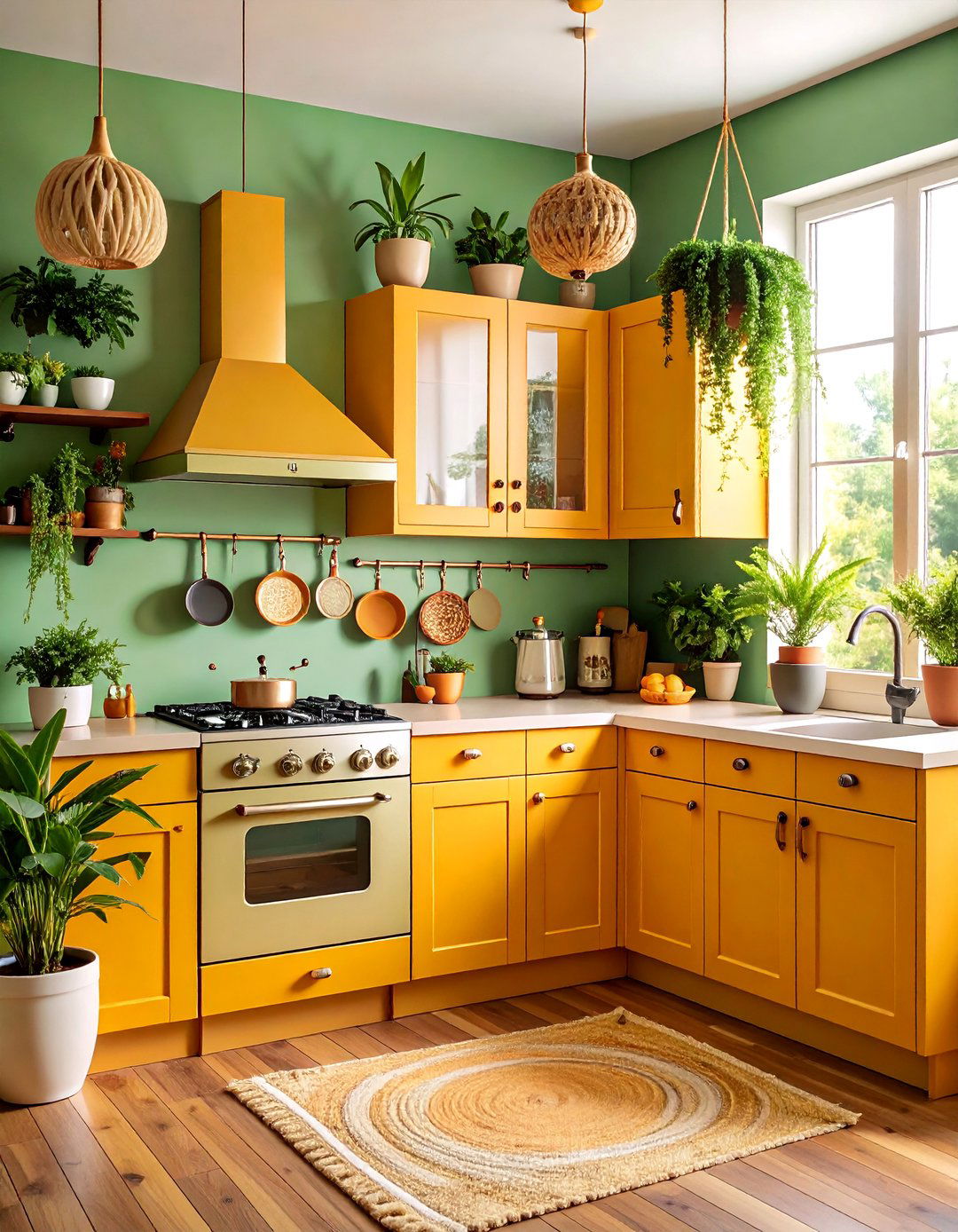 Avocado Green s Earth Tone Kitchen - 25 Retro Kitchen Ideas