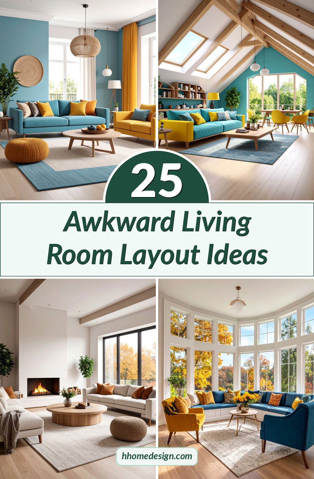 25 Awkward Living Room Layout Ideas