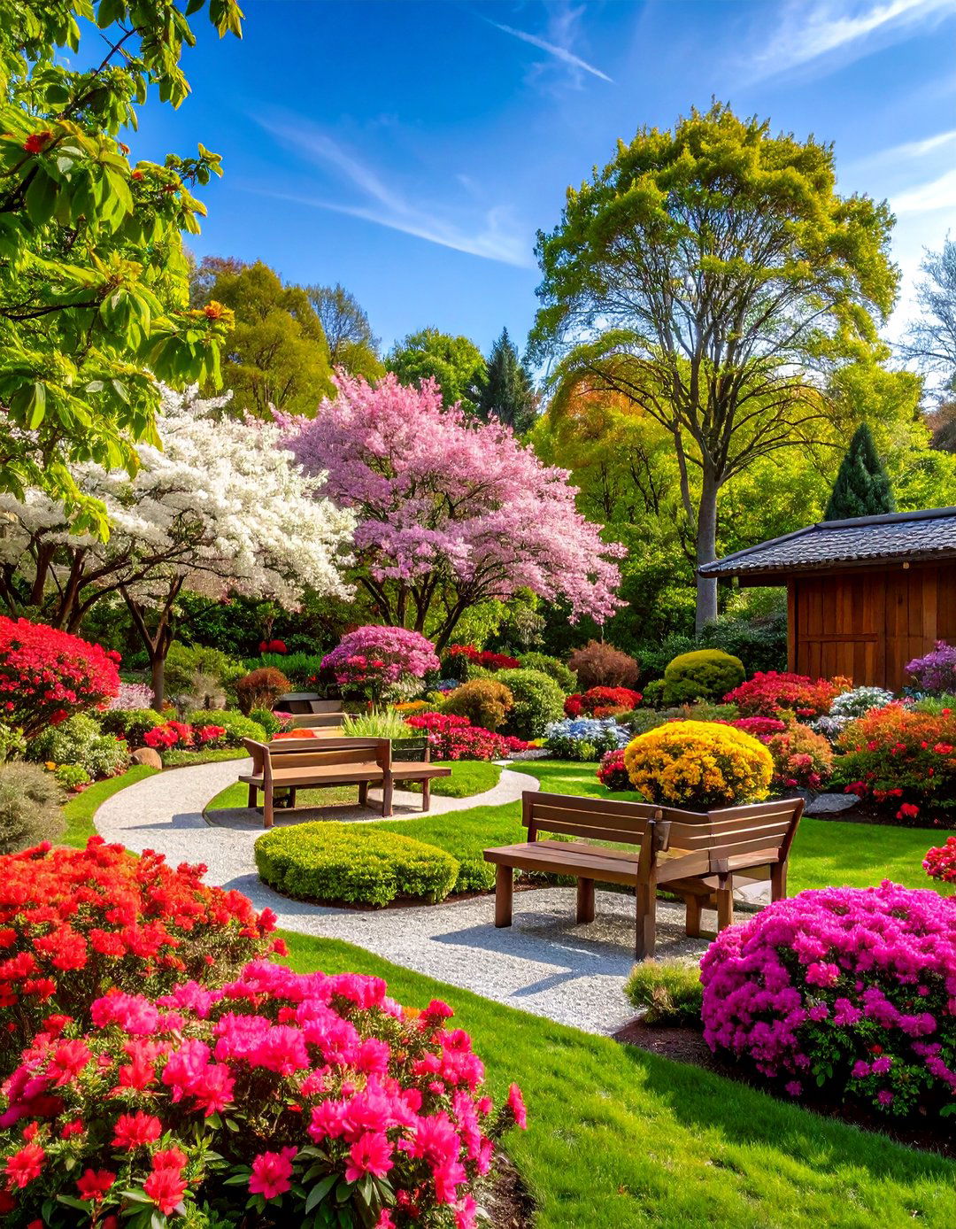 Azalea Display Garden with Educational Elements - 25 Azalea Garden Ideas