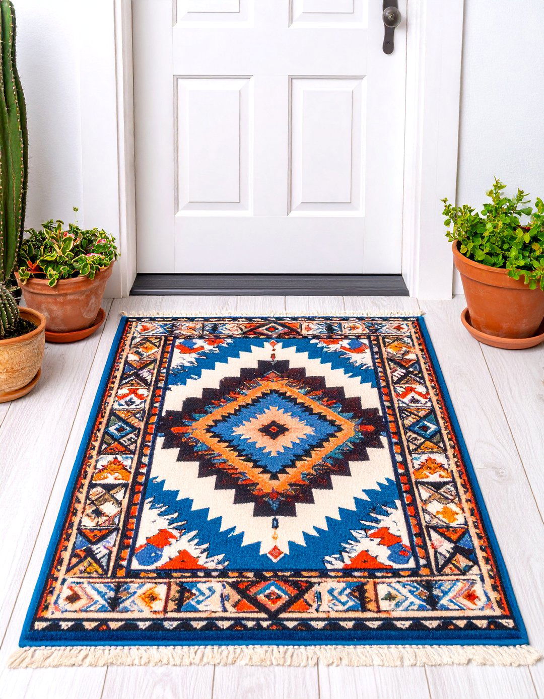 Aztec Geometric Pattern - 25 Front Door Mat Ideas