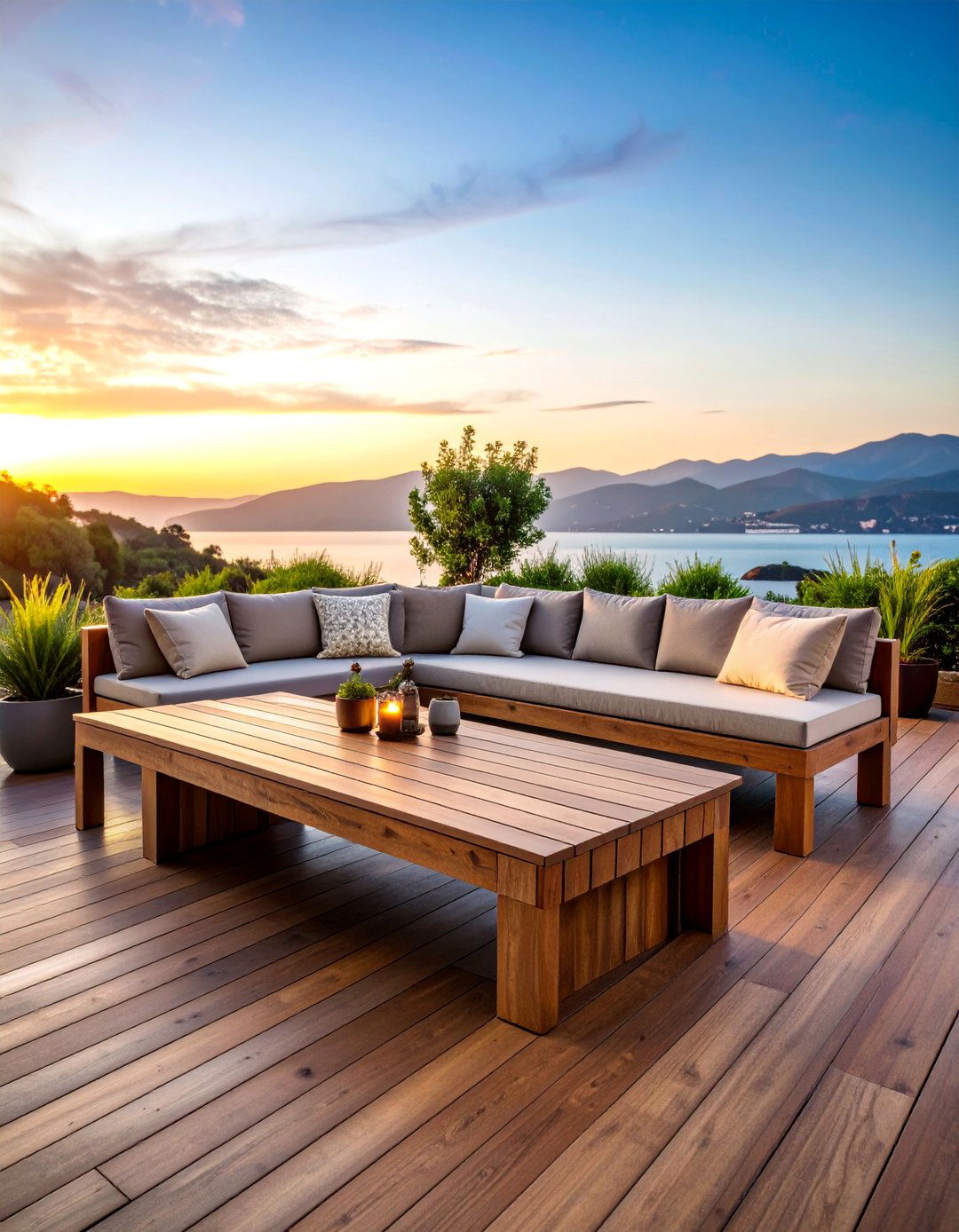 Backless Island Bench - 25 Built-in Deck Bench Ideas and Designs