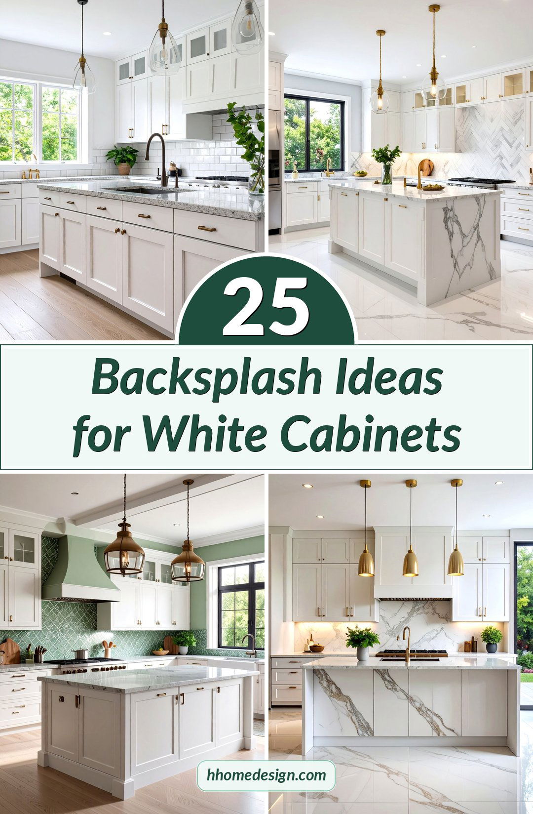 25 Backsplash Ideas for White Cabinets