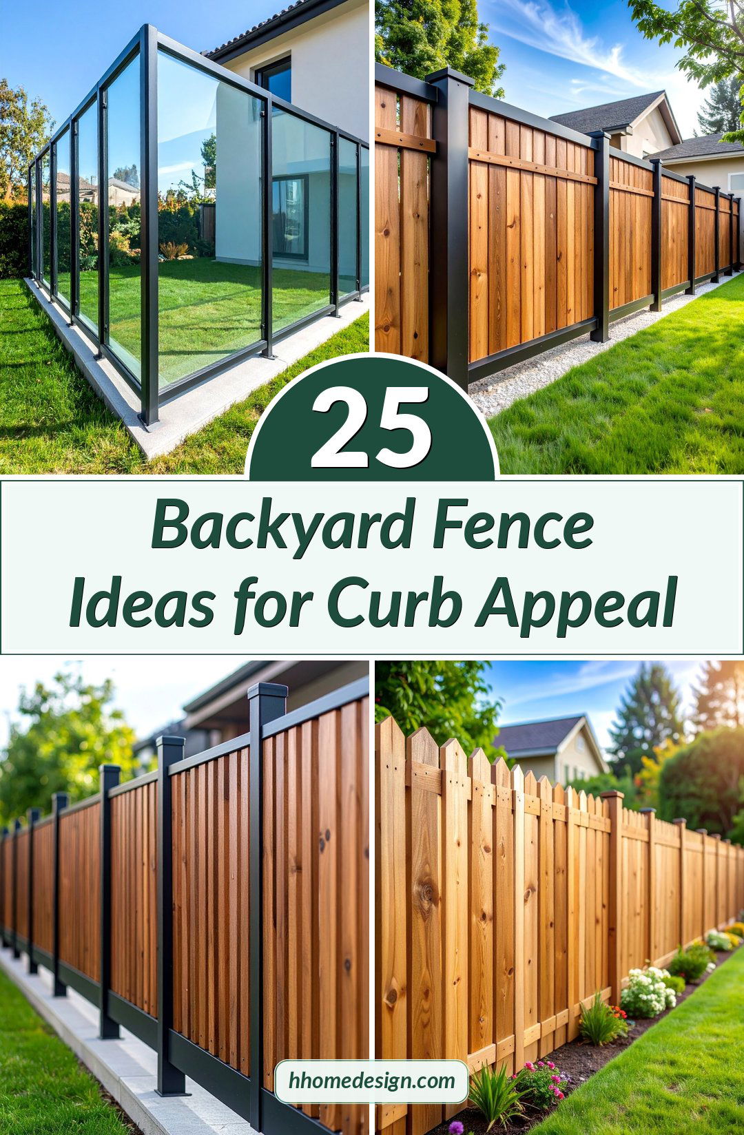 25 Backyard Fence Ideas for Curb Appeal