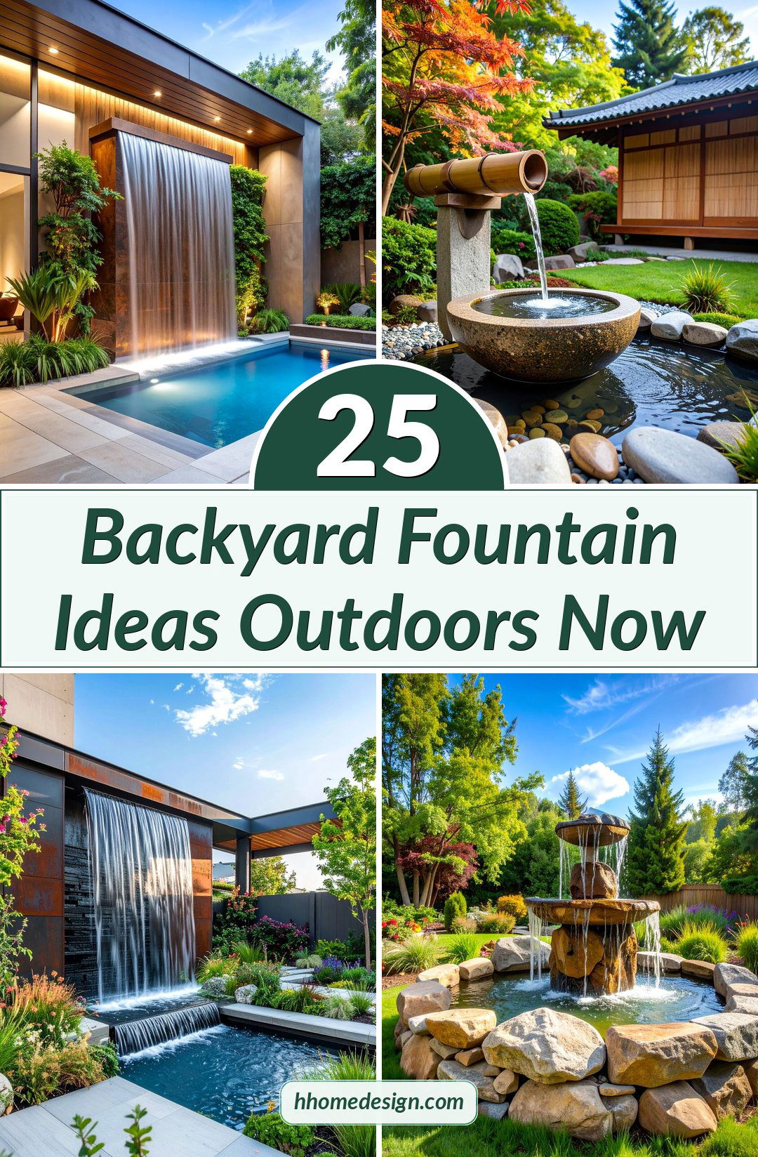 25 Backyard Fountain Ideas Outdoors Now