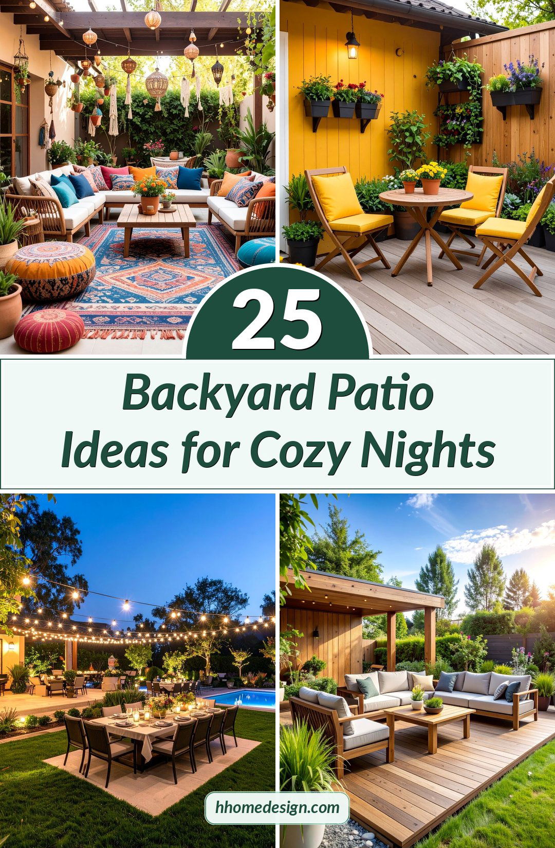 25 Backyard Patio Ideas for Cozy Nights