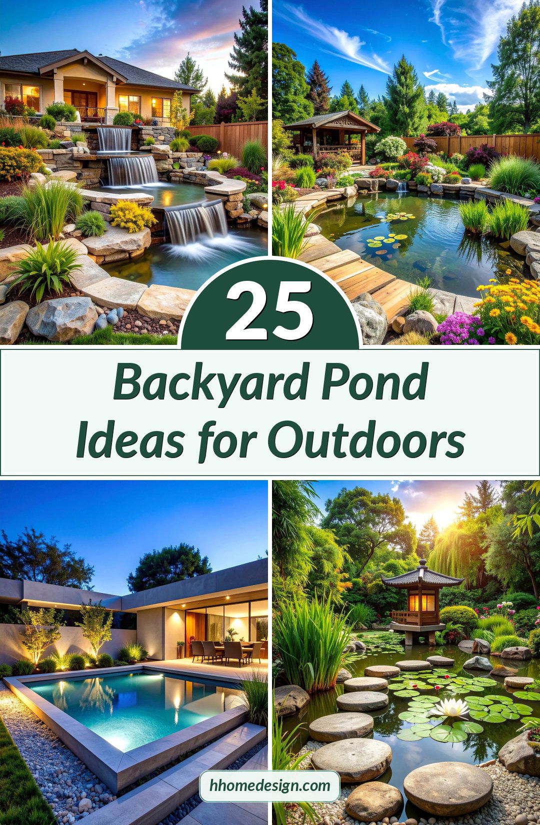 25 Backyard Pond Ideas for Outdoors
