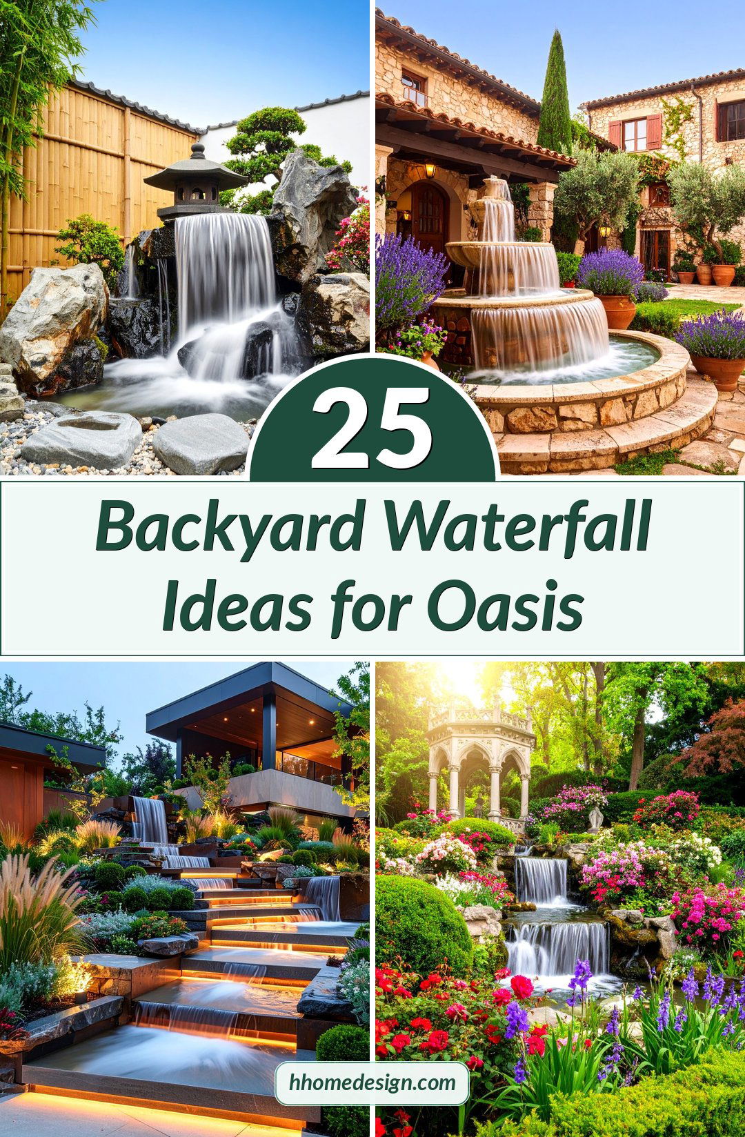 25 Backyard Waterfall Ideas for Oasis
