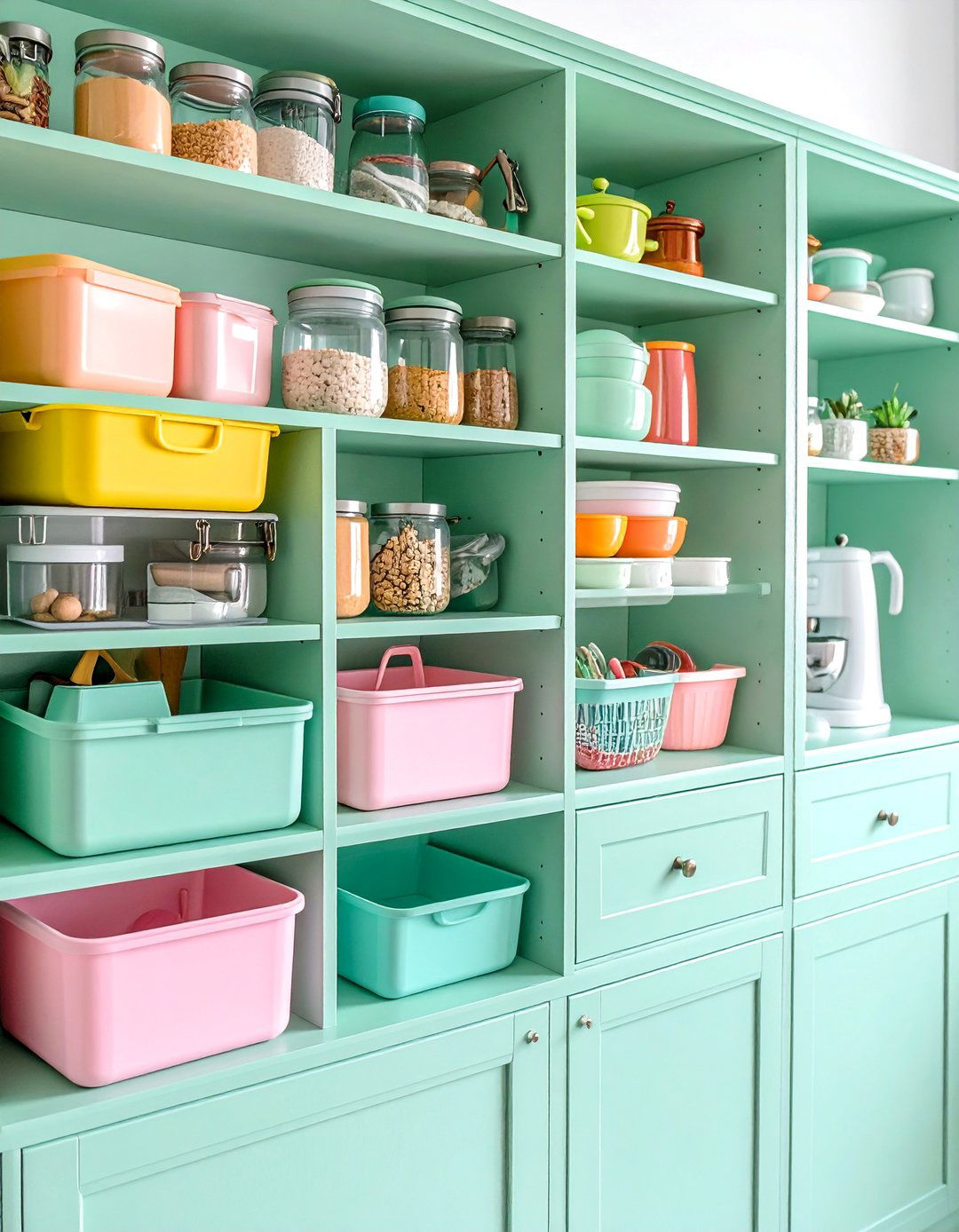 Baking Supply Organization with Specialty Compartments - 25 Kitchen Cabinet Organization Ideas