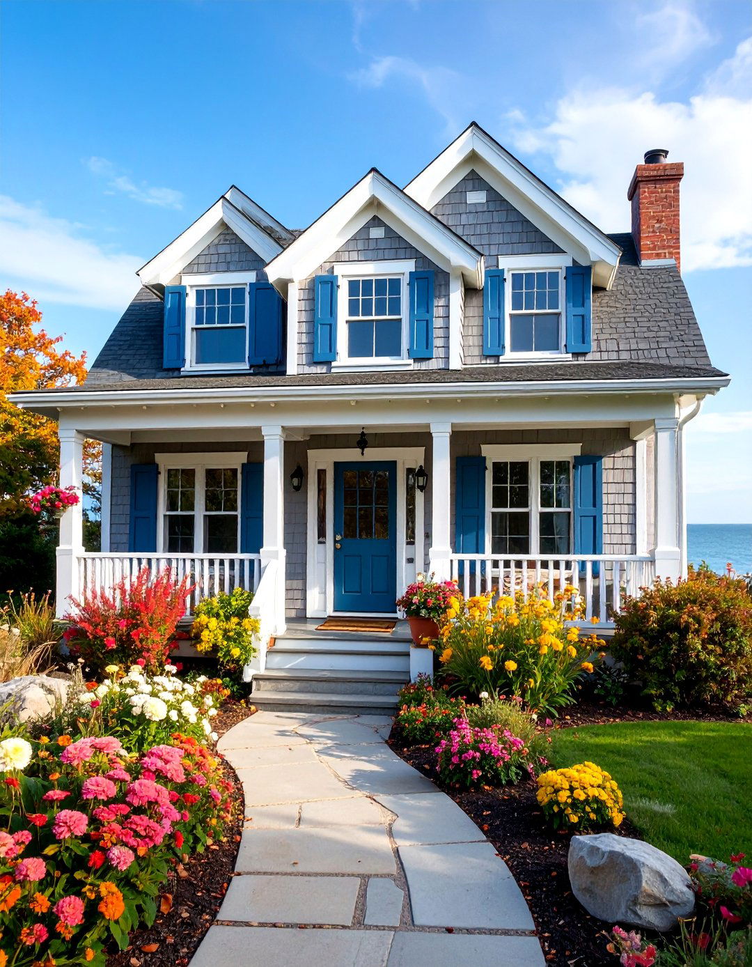 Balboa Mist Coastal Cottage Charm - 25 Greige Paint Colors for Exteriors
