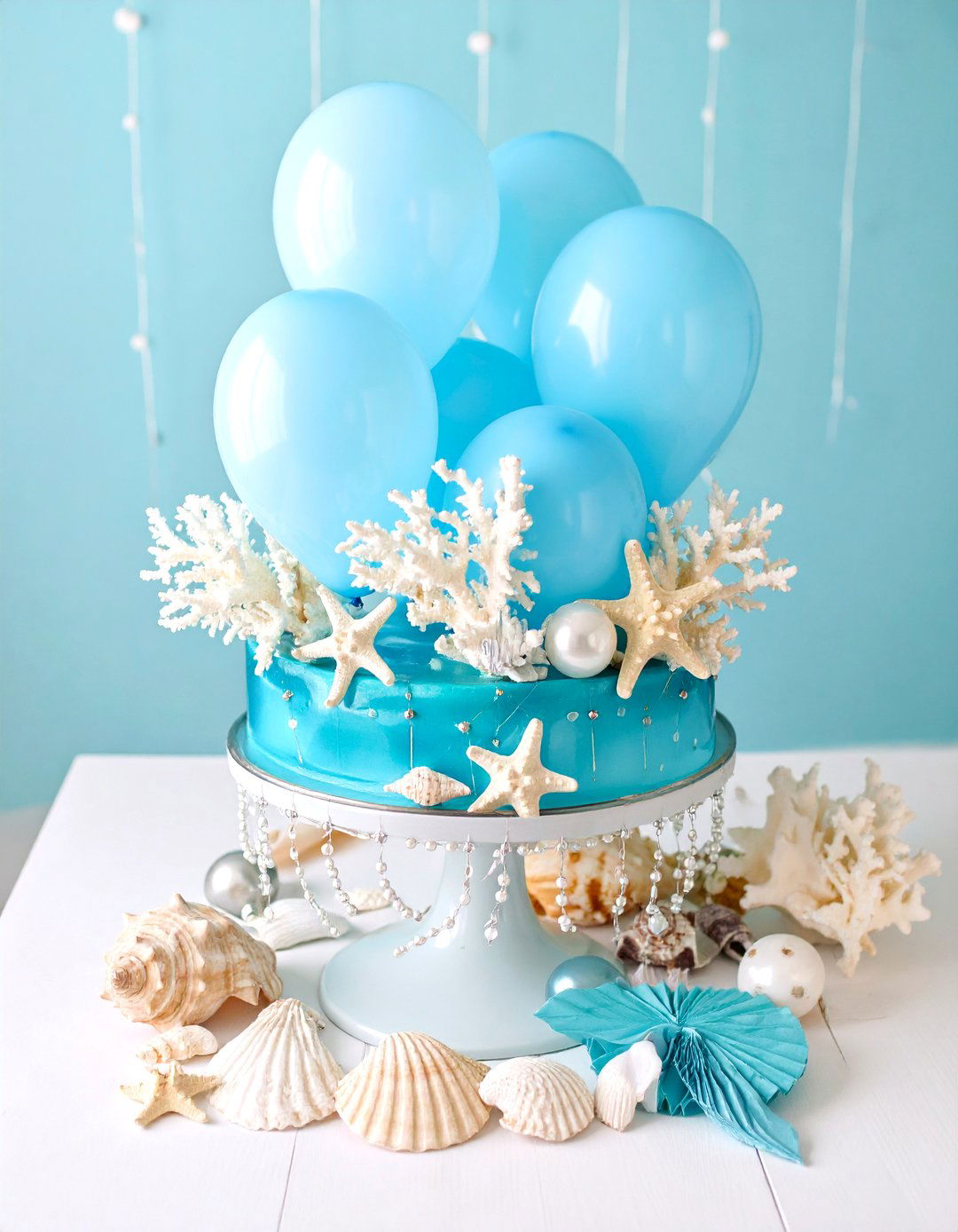 Balloon Mermaid Lagoon Centerpiece - 25 Balloon Centerpiece Ideas