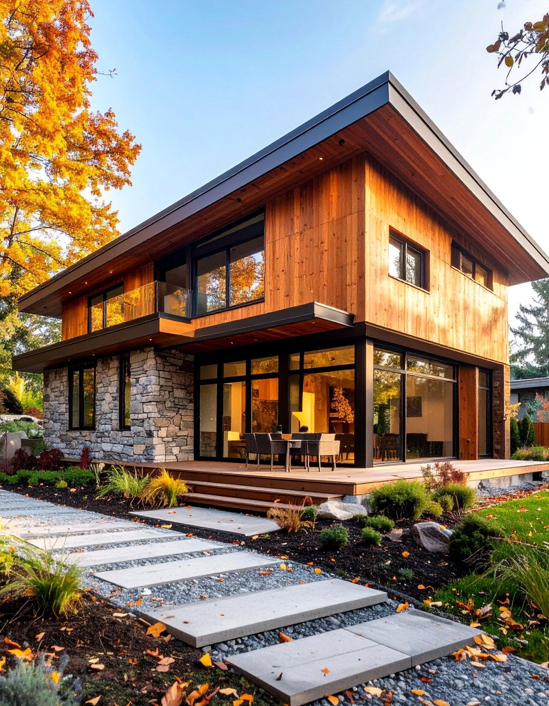 Bamboo Composite Siding with Natural Accents - 25 Exterior House Siding Ideas