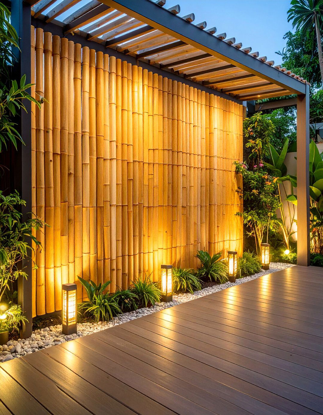Bamboo Screen Panel System - 25 Deck Privacy Ideas