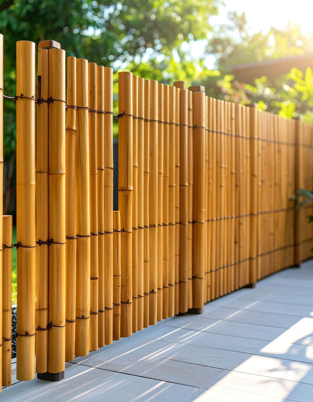 Bamboo Screen Paradise - 25 Backyard Privacy Ideas