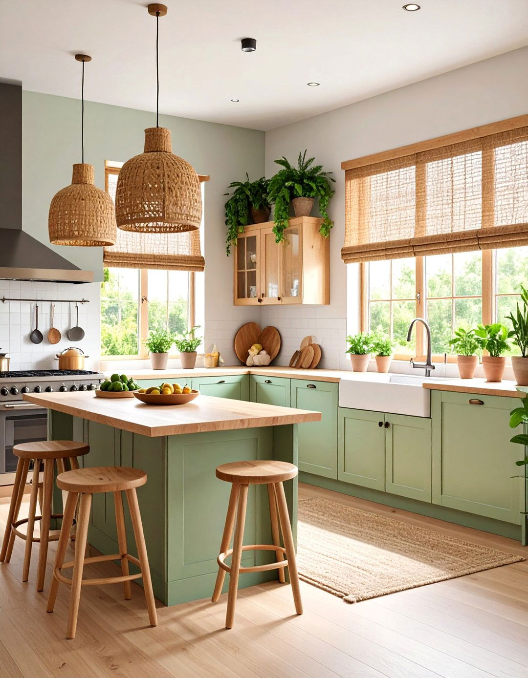 Bamboo Woven Wood Shades for Natural Style - 25 Window Treatments Ideas