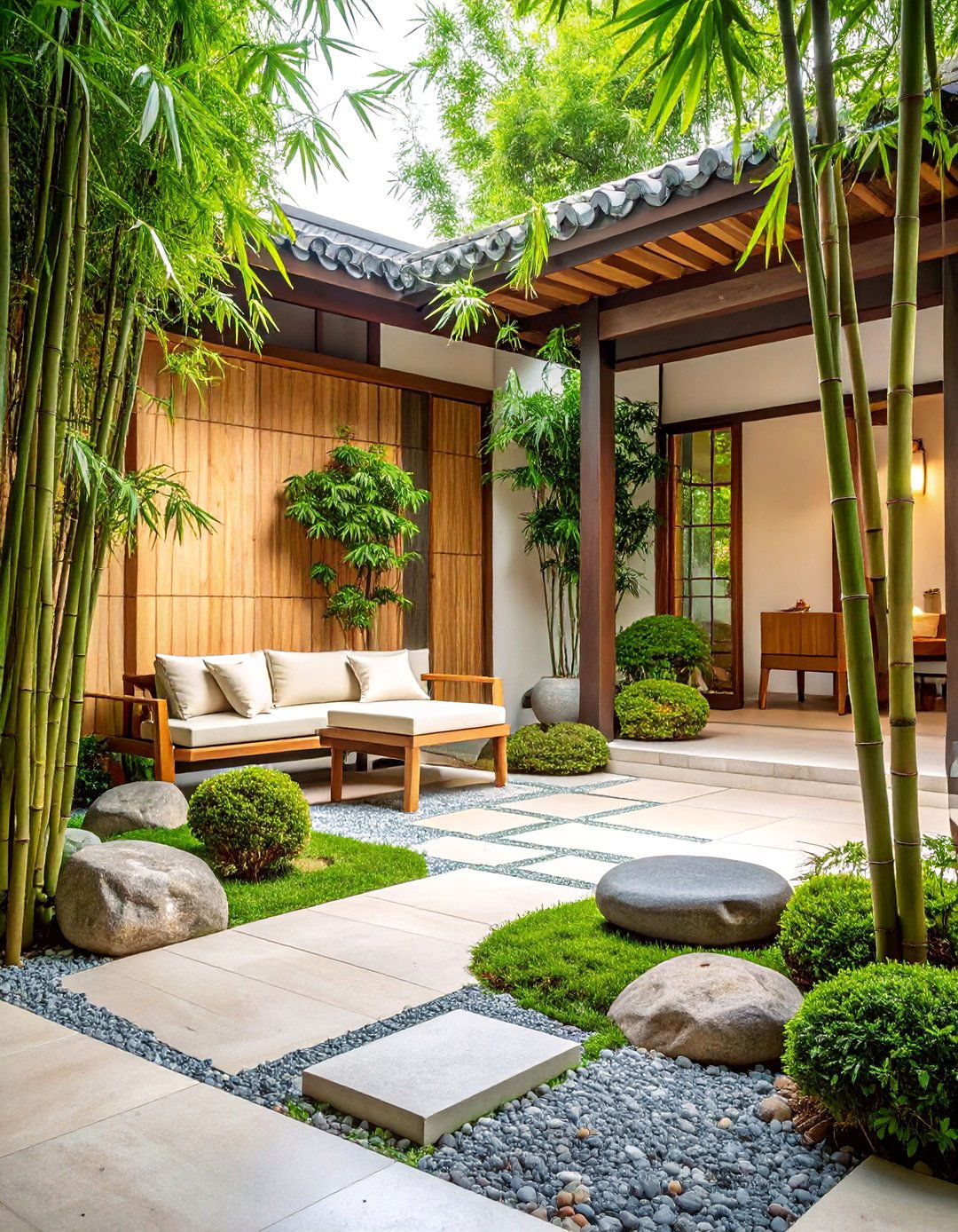 Bamboo and Asian Inspired Design - 25 Patio Small Garden Ideas