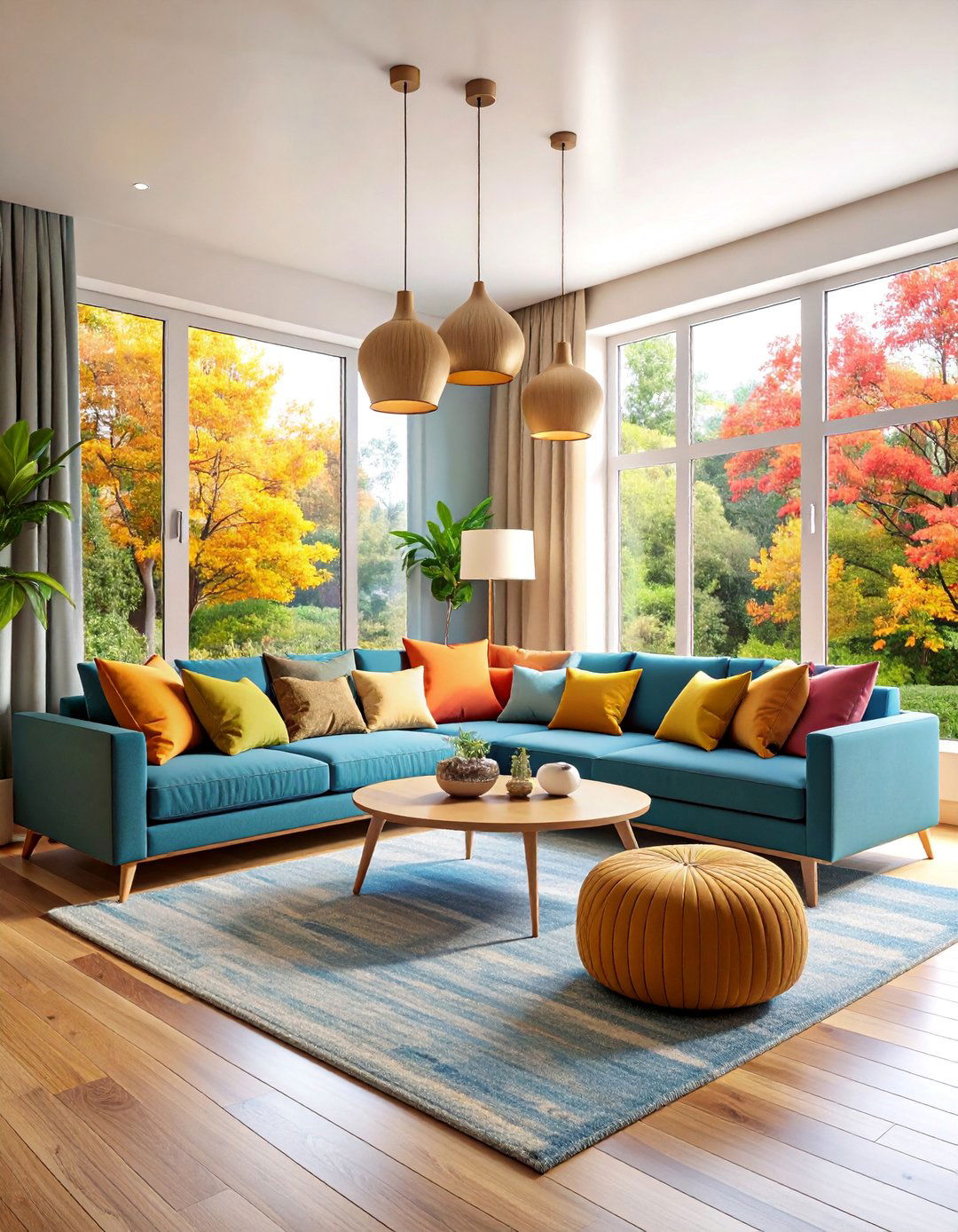 Banquette Living Room with Built In Seating - 25 Living Room Design Ideas