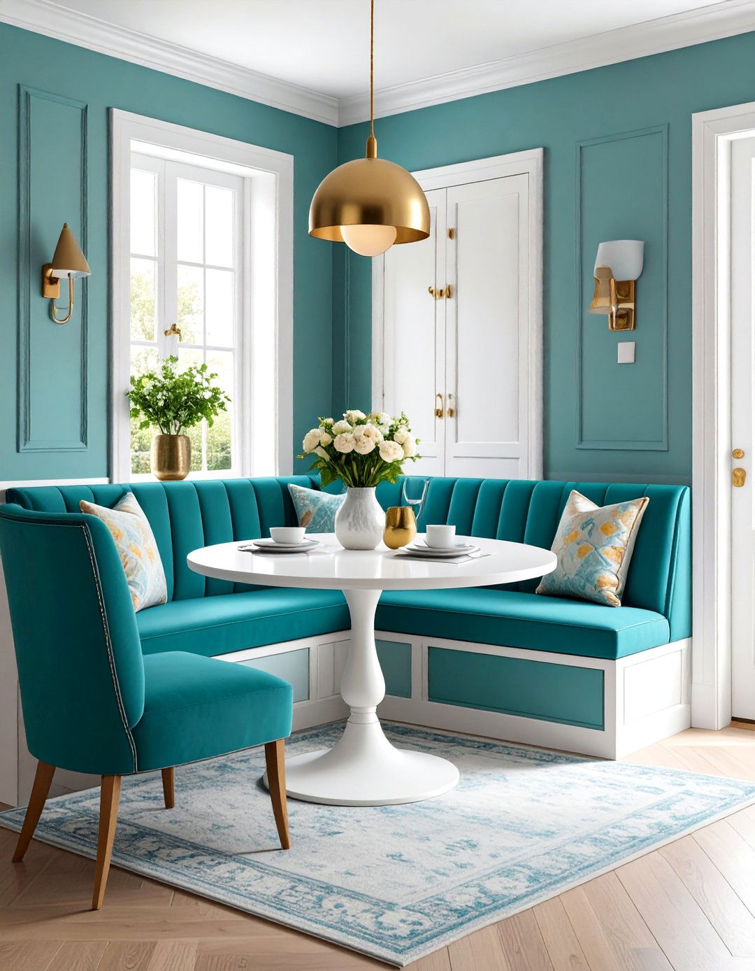 Banquette Seating Breakfast Nook Design - 25 Mid-century Modern Dining Rooms