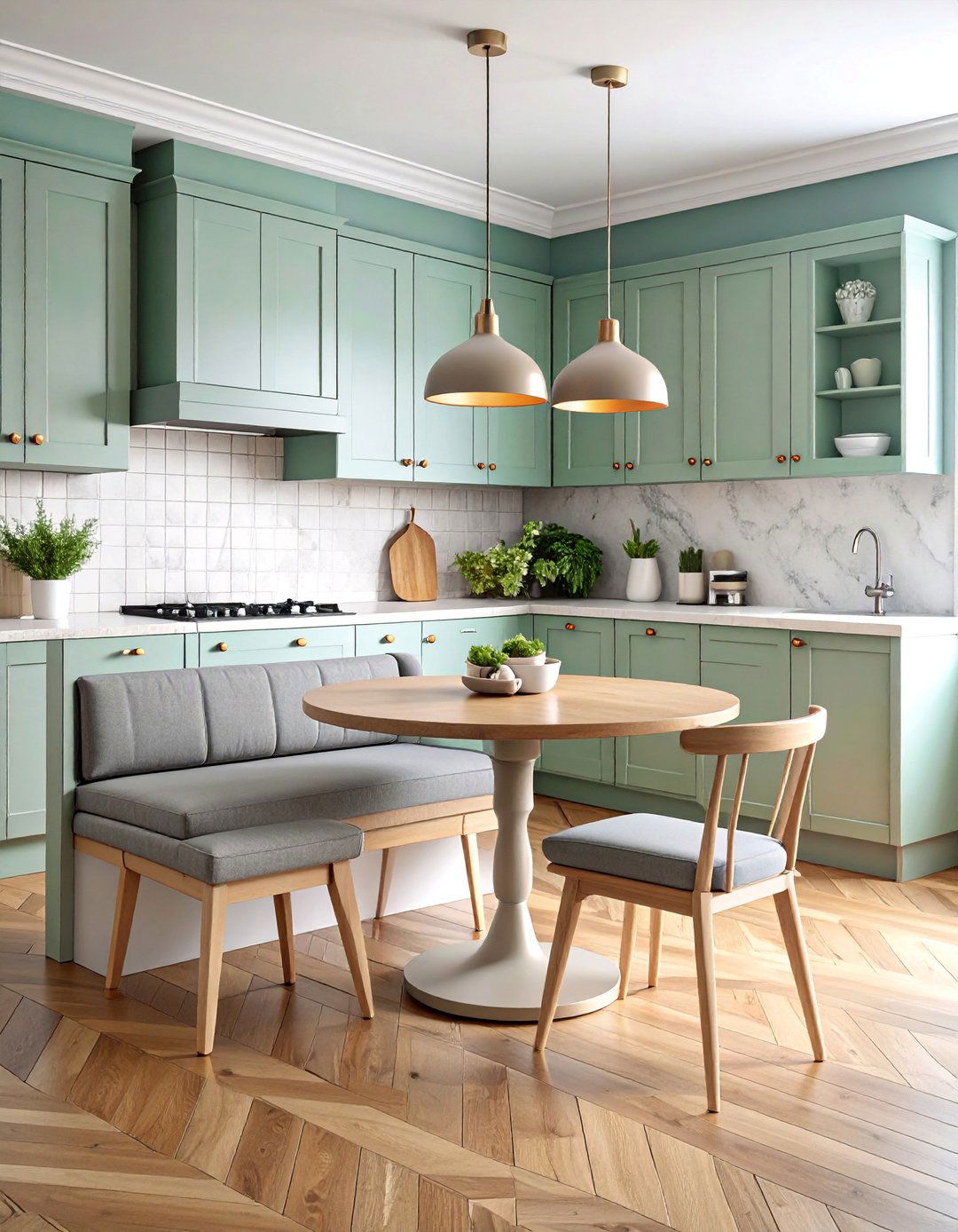 Banquette Seating Kitchen Diner with Storage Solutions - 25 Kitchen Diner Ideas