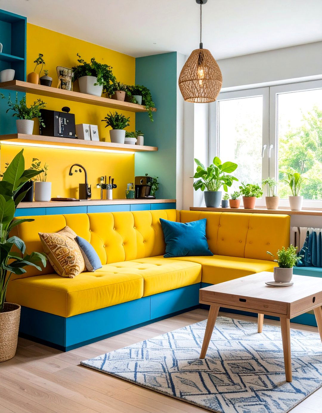 Banquette with Hidden Electrical Outlets - 25 Banquette Seating Ideas