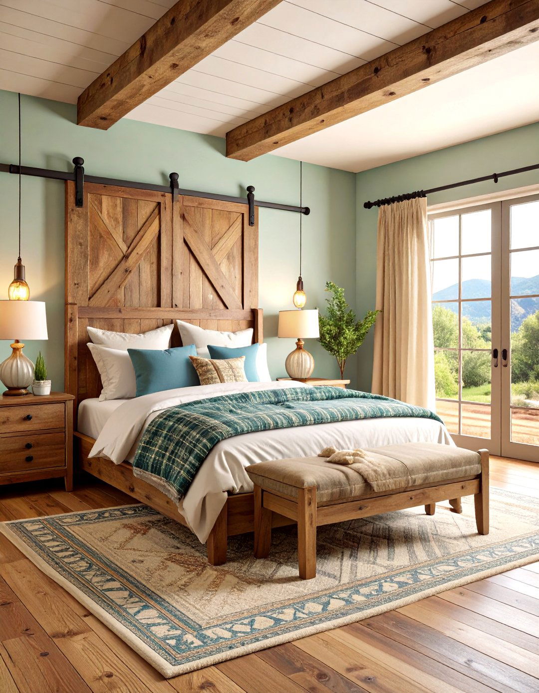 Barn Door Western Bedroom - 25 Western Bedroom Ideas