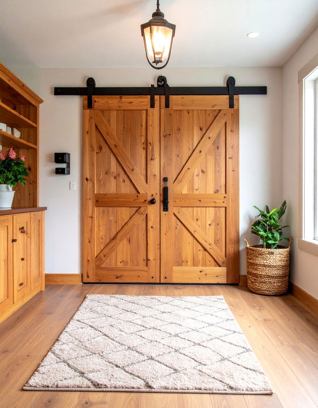 Barn Door with Built in Pet Access - 25 Barn Door Ideas