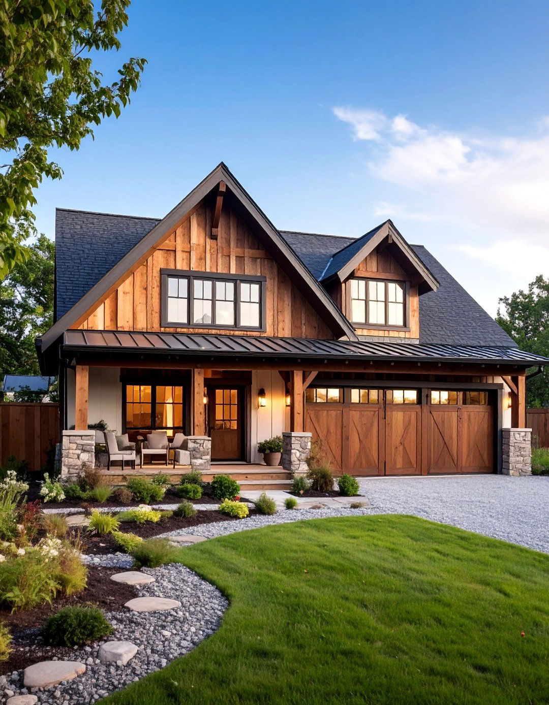 Barn Inspired Modern Cape Cod House with Gambrel Roof - 25 Modern Cape Cod House Ideas