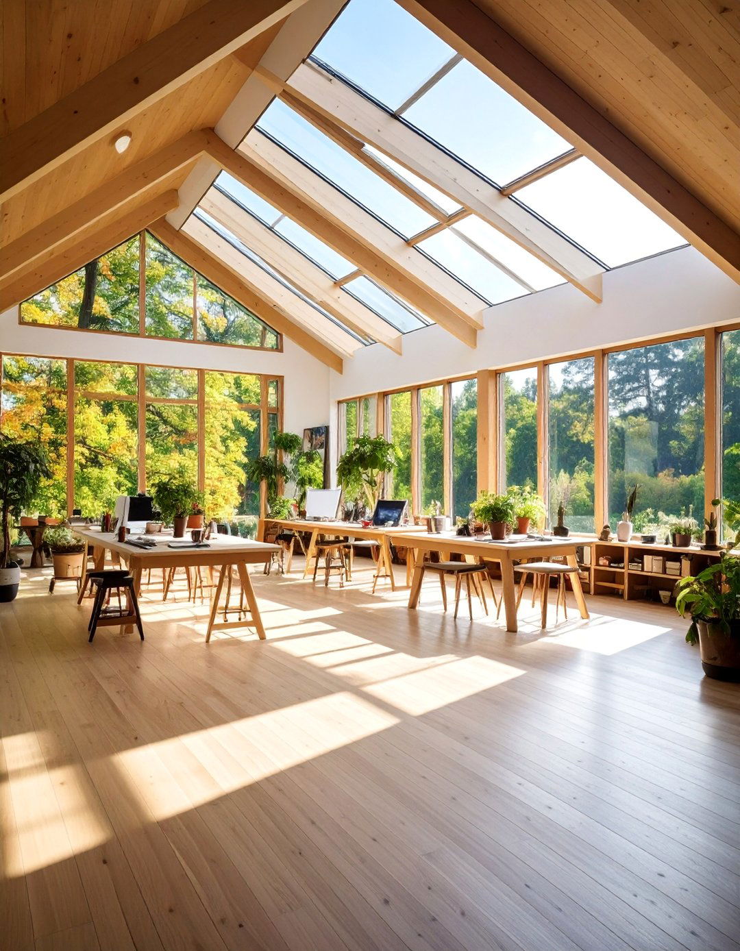 Barndominium Art Studio with Natural Light Optimization - 25 Barndominium Interior Ideas