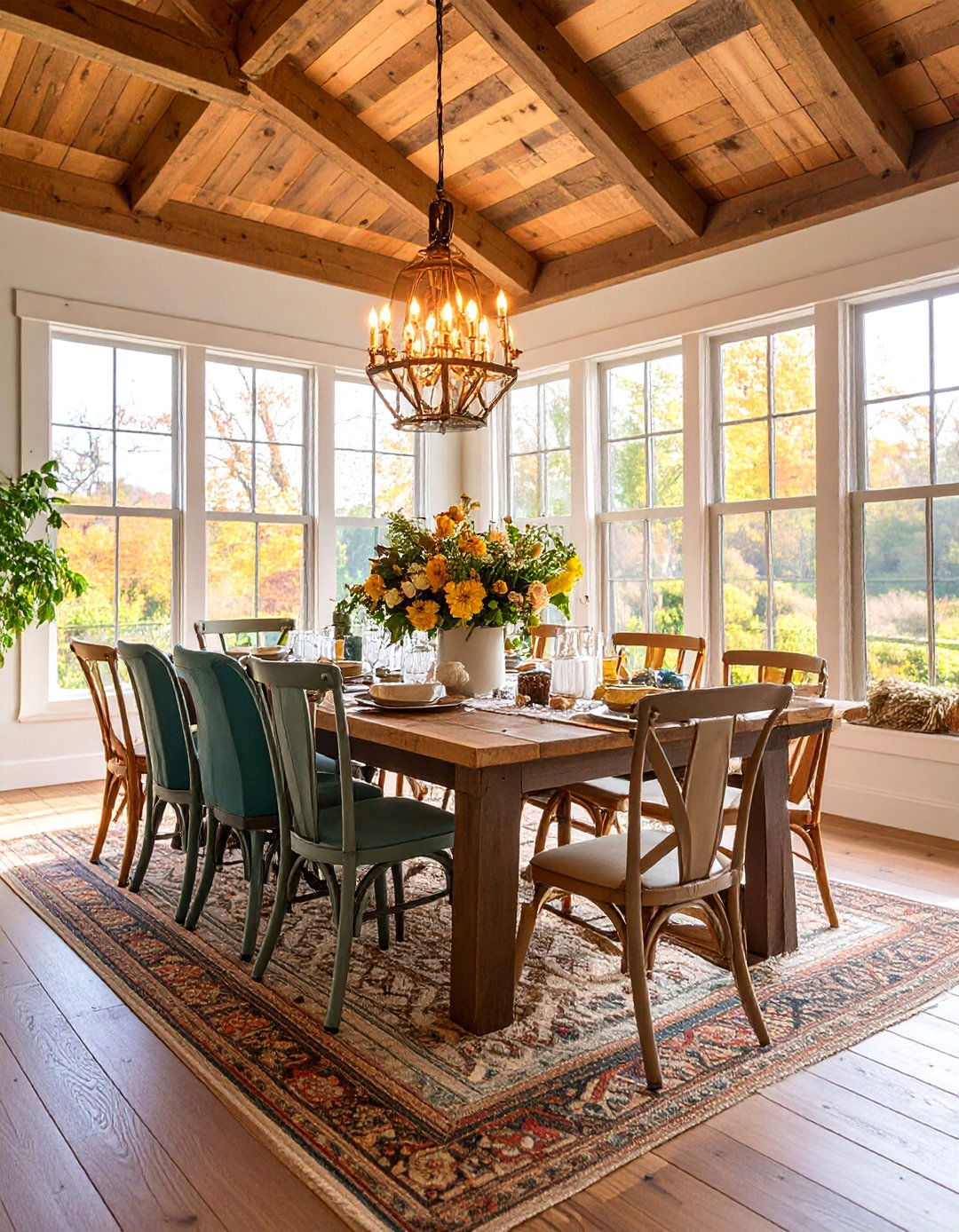 Barndominium Dining Room with Reclaimed Wood Features - 25 Barndominium Interior Ideas
