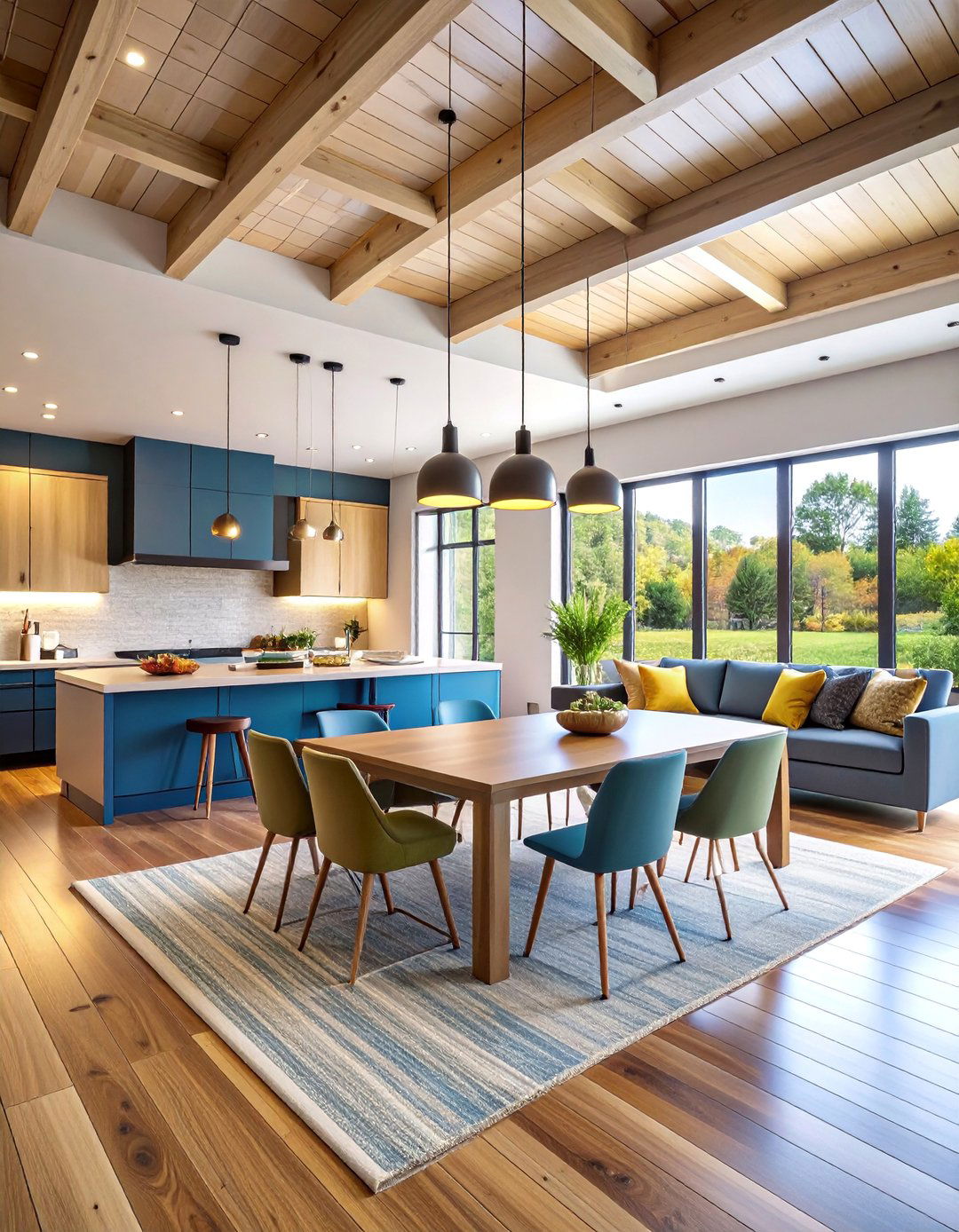 Barndominium Great Room with Open Concept Flow - 25 Barndominium Interior Ideas