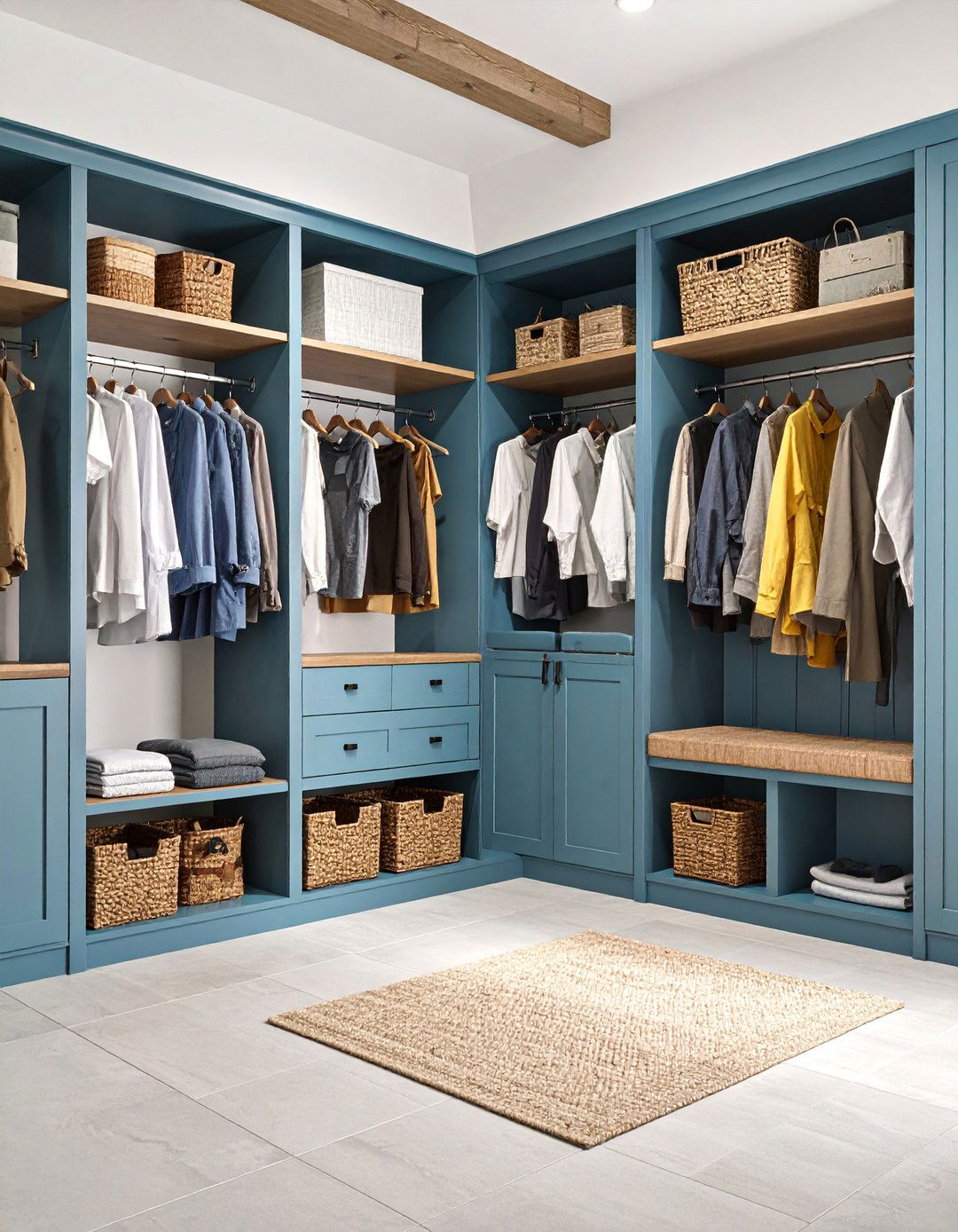 Barndominium Mudroom with Built in Storage Systems - 25 Barndominium Interior Ideas
