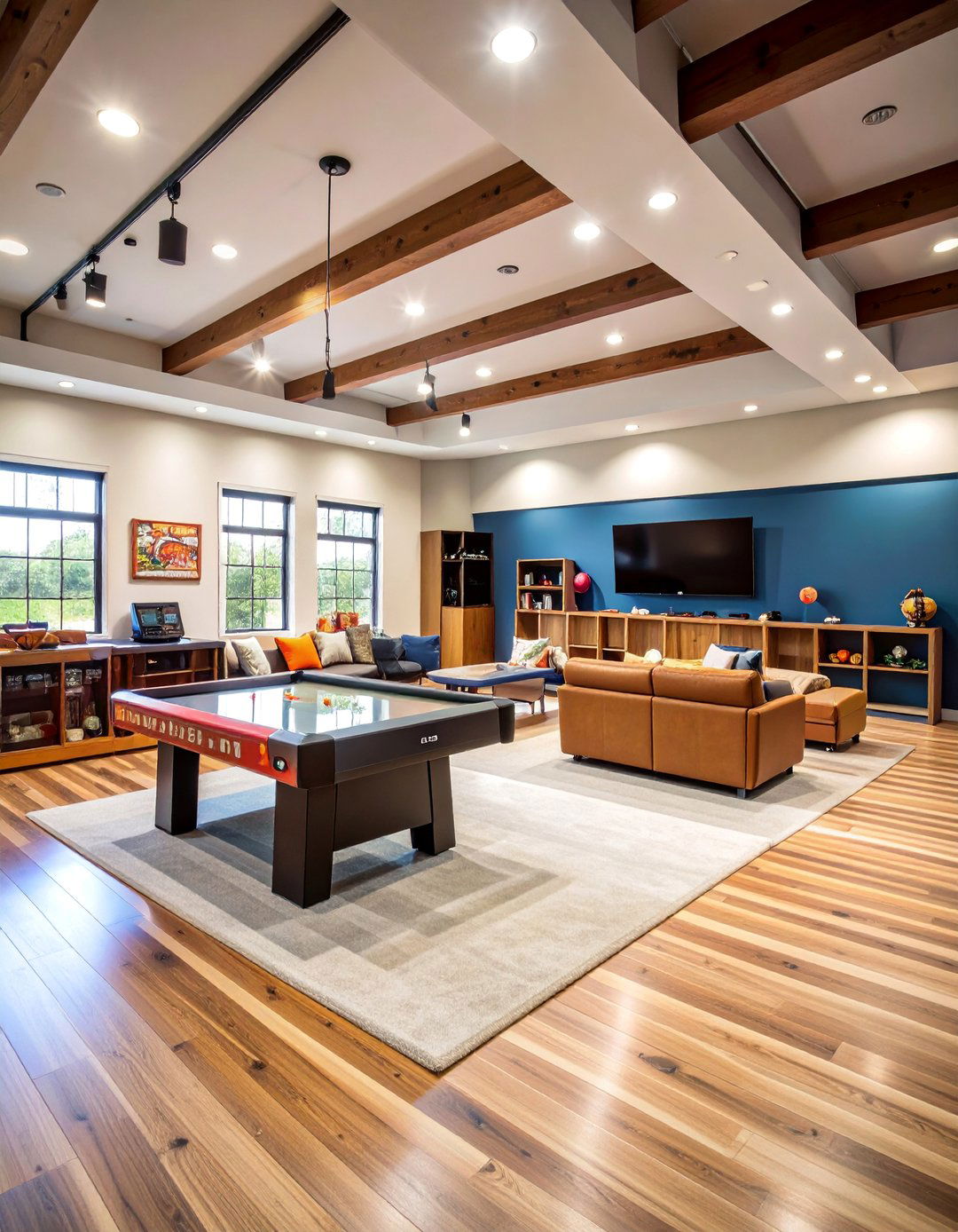 Baseball Game Room with Interactive Entertainment Options - 25 Baseball Room Decor Ideas