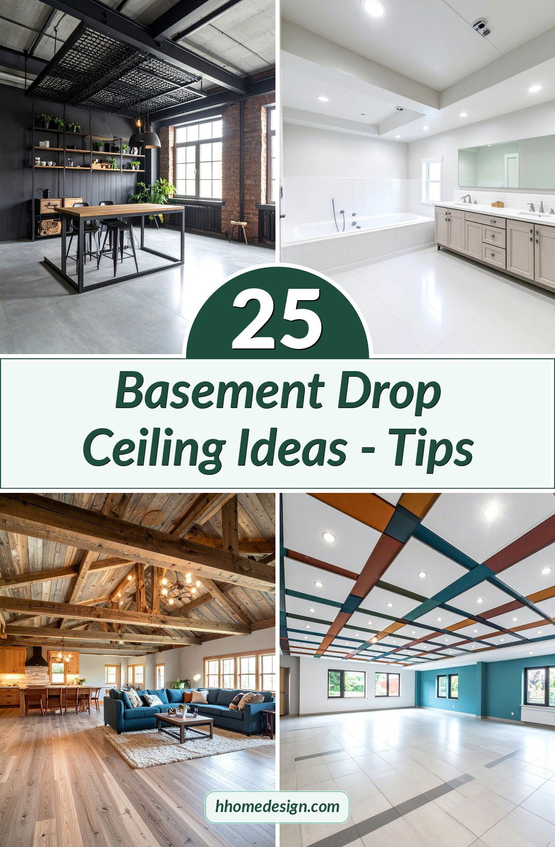 25 Basement Drop Ceiling Ideas - Tips