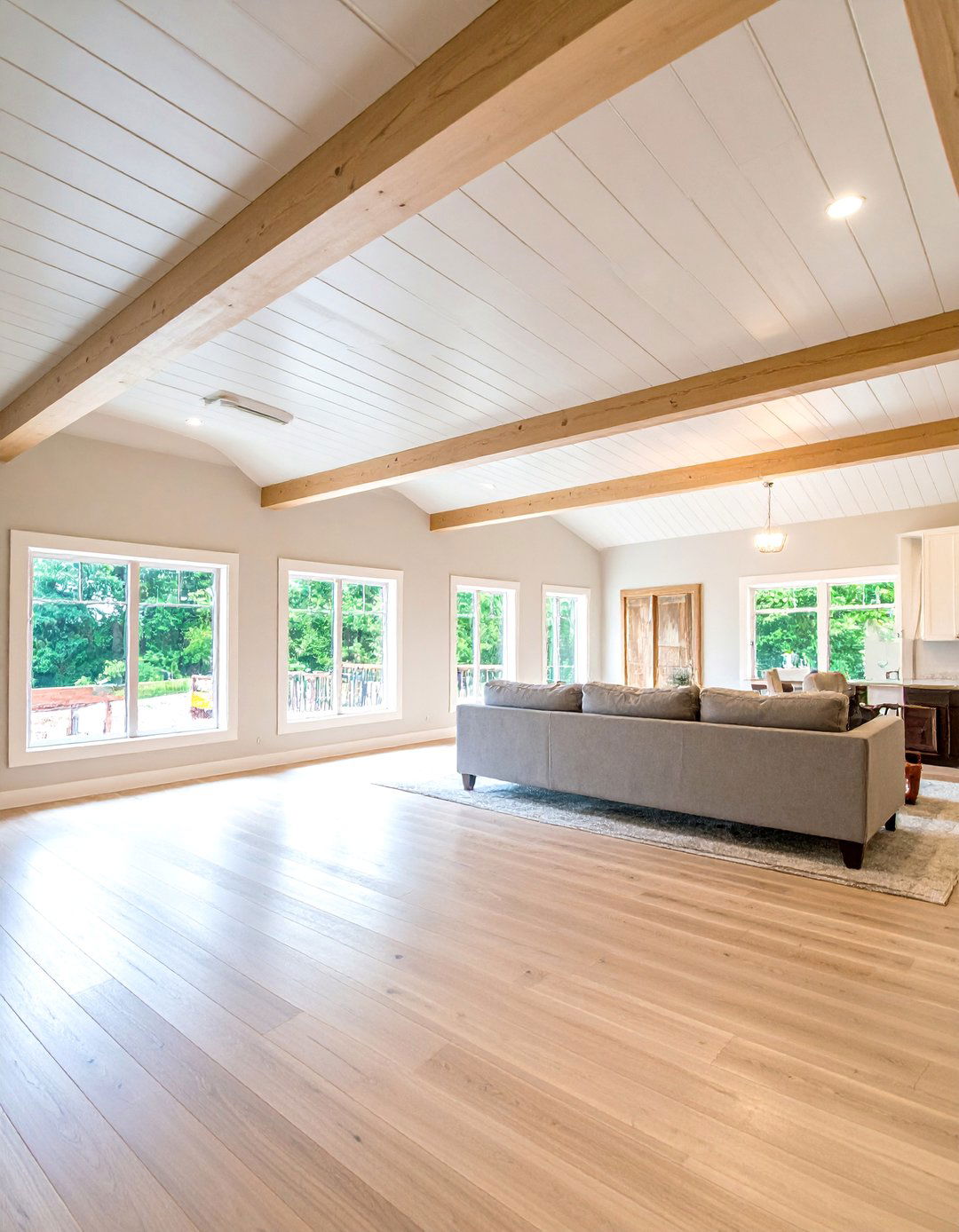 Basement Family Room Beadboard Ceiling Transformation - 25 Beadboard Ceiling Design Ideas