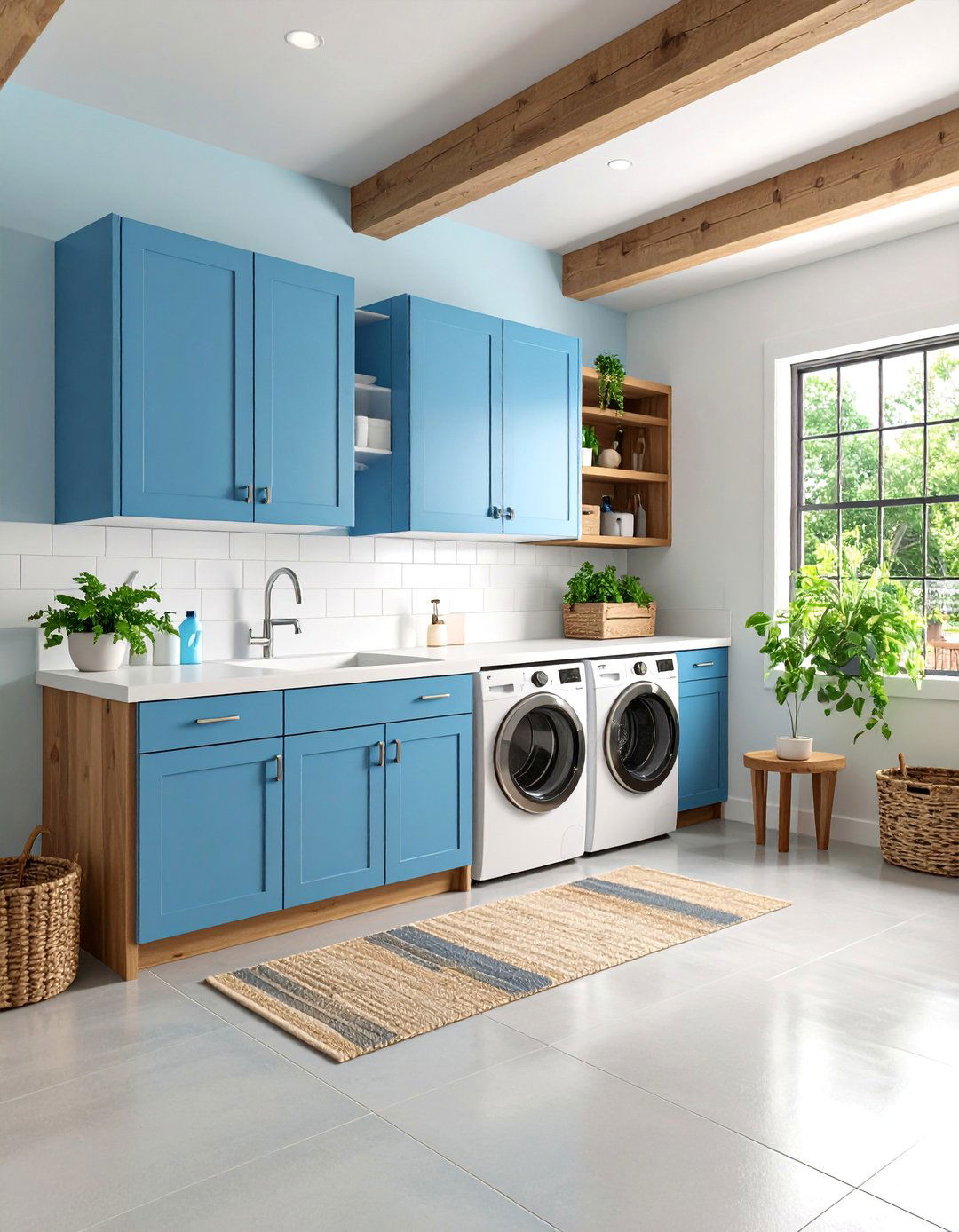 Basement Laundry with Pet Washing Station and Grooming Area - 25 basement laundry room ideas