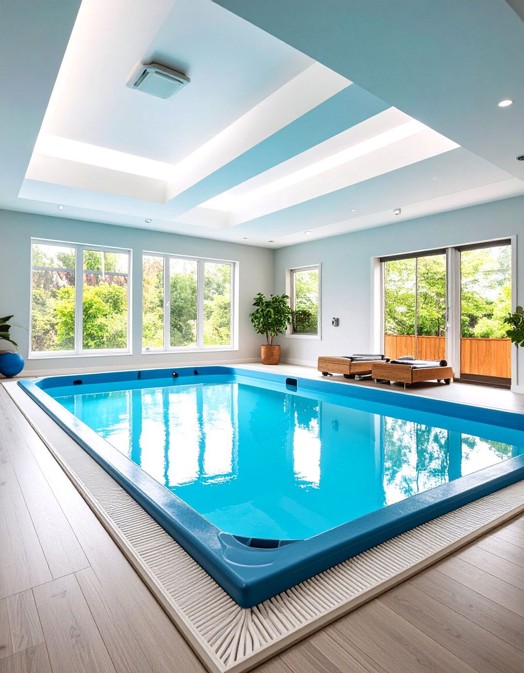 Basement Plunge Pool Fitness Nook - 25 Plunge Pool Ideas