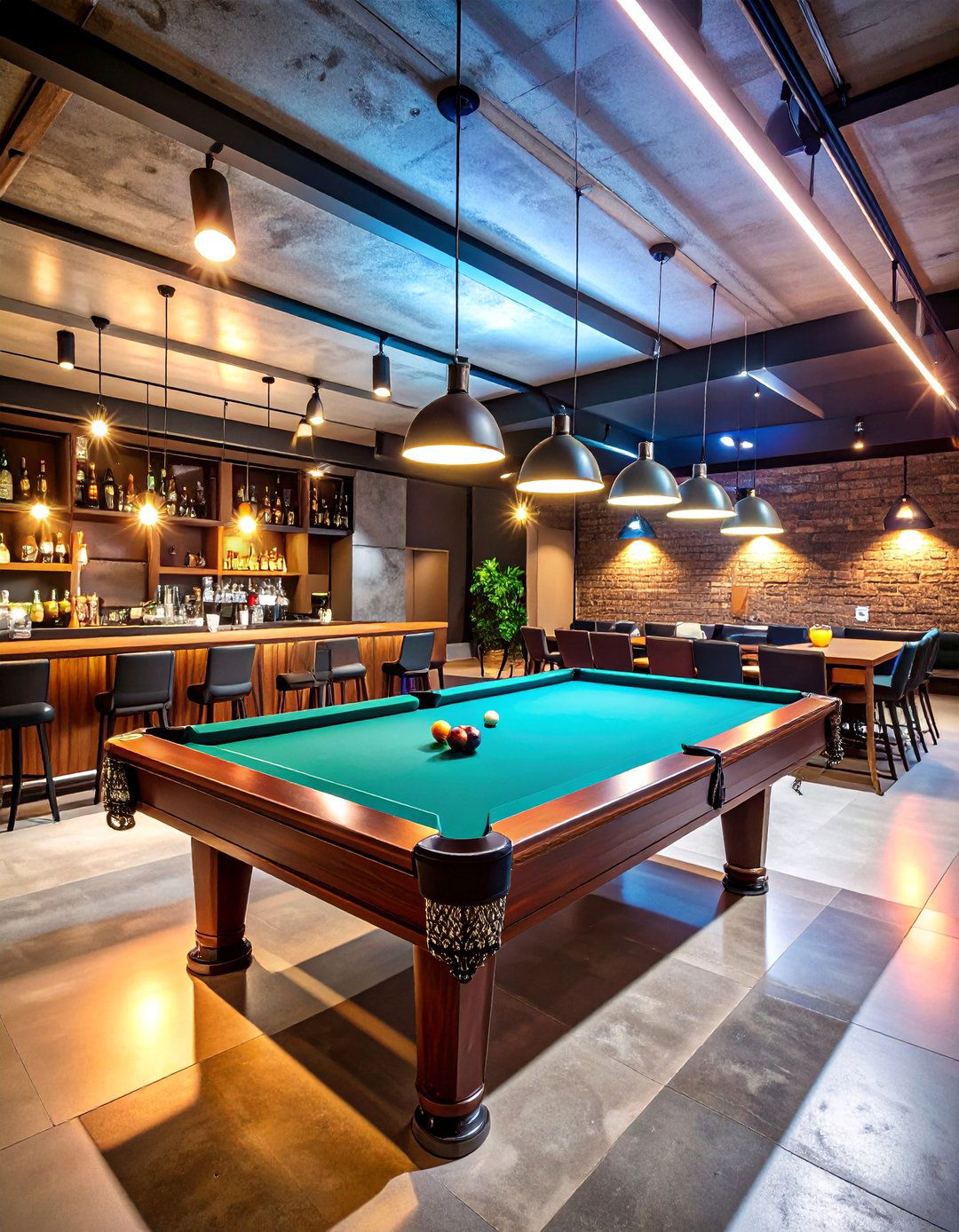 Basement Sports Bar Pool Table Room - 25 Pool Table Room Ideas
