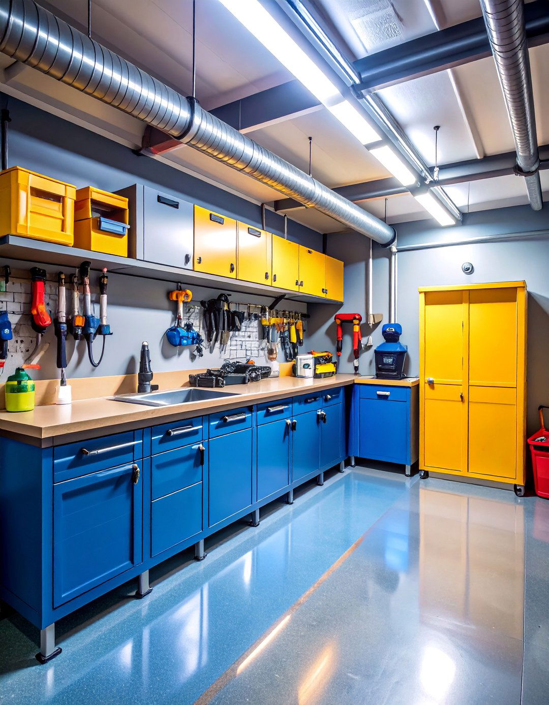 Basement Workshop Integration Station - 25 Dog Wash Station Ideas