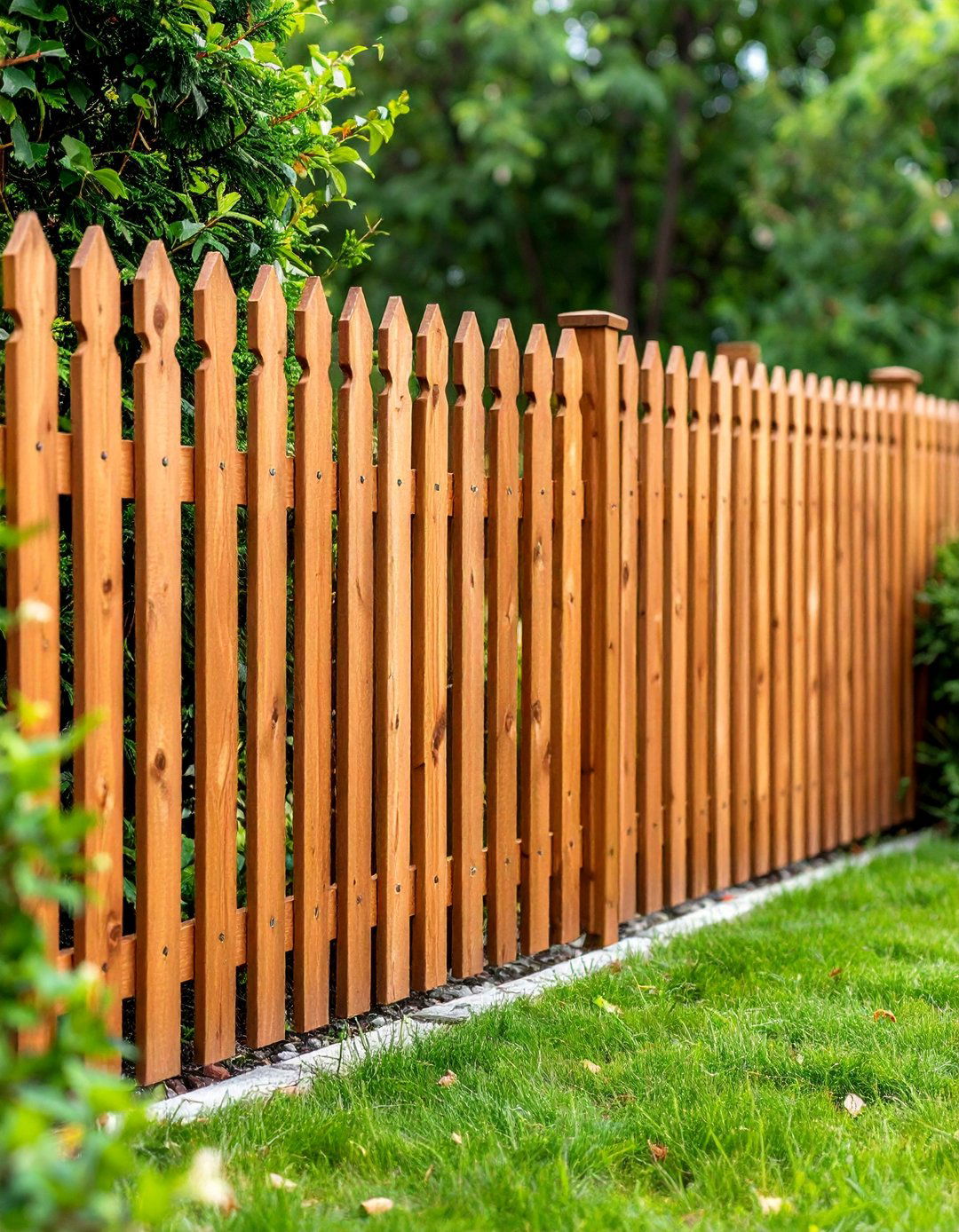 Basket Weave Wooden Fence Design - 25 Wood Fence Ideas