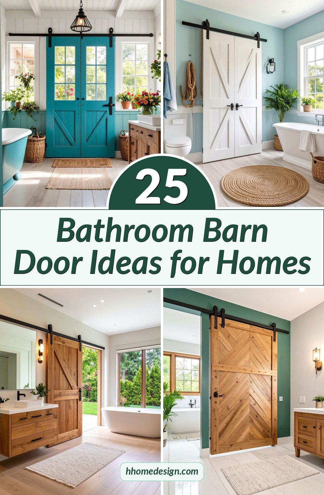 25 Bathroom Barn Door Ideas for Homes