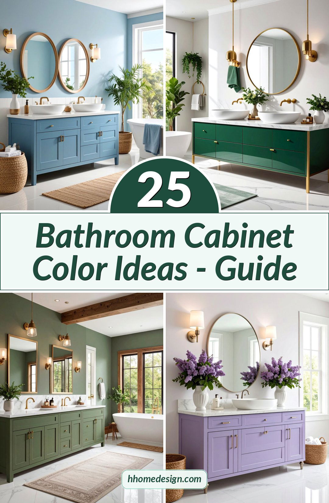 25 Bathroom Cabinet Color Ideas - Guide