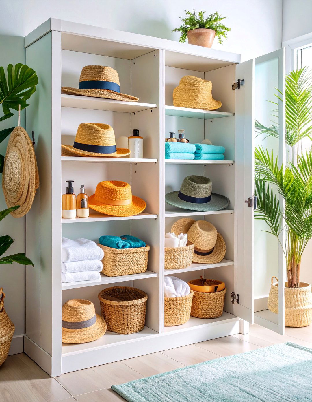 Bathroom Cabinet Hat Storage - 25 Hat Storage Ideas