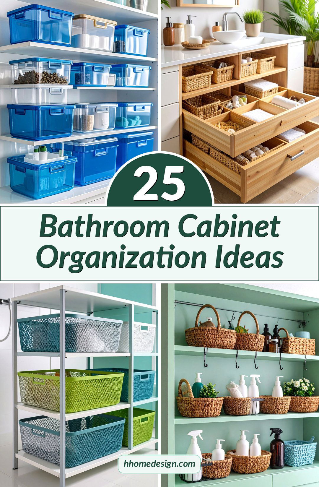 25 Bathroom Cabinet Organization Ideas