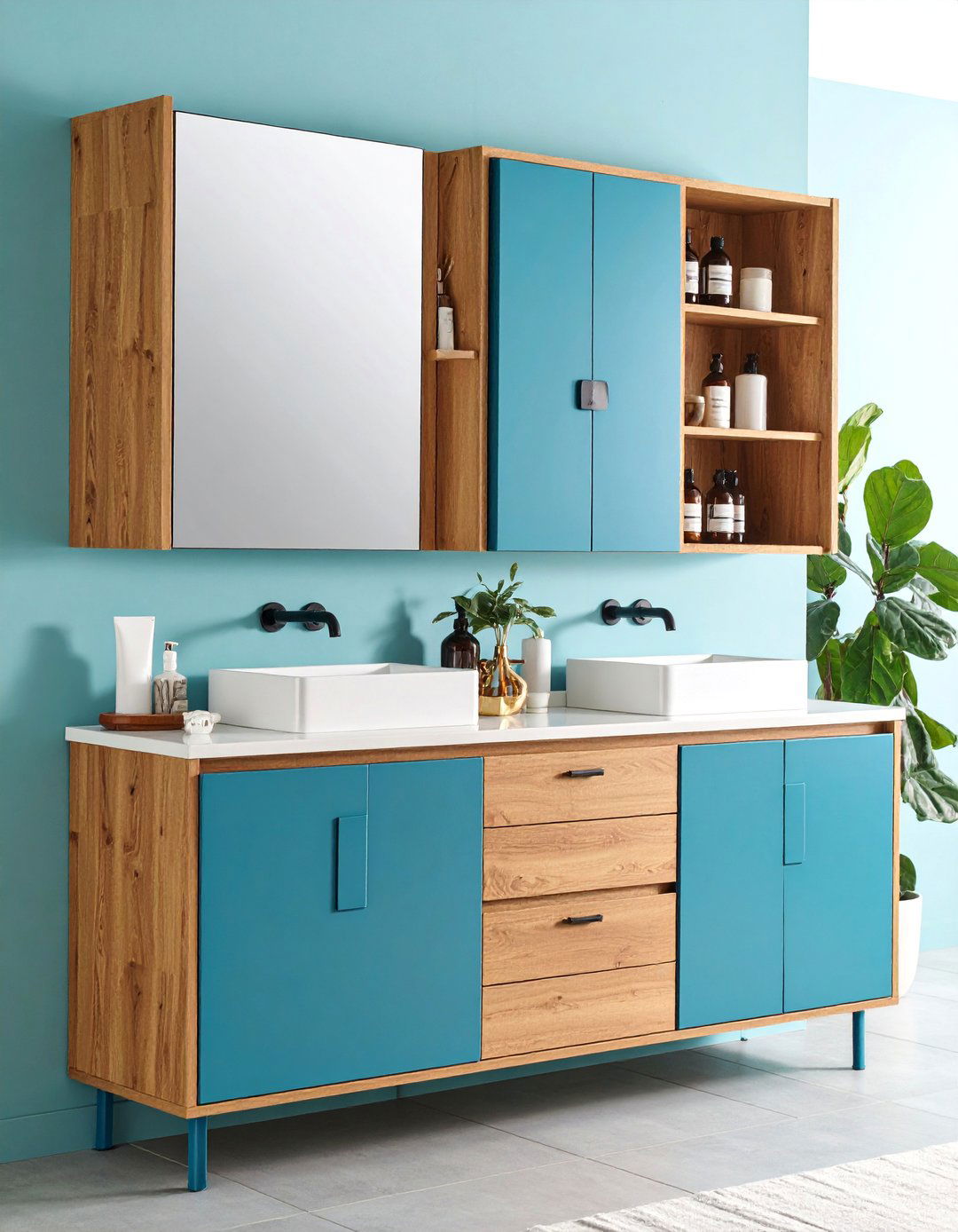 Bathroom Cabinet with Built In Electrical Outlets - 25 Bathroom Cabinet Ideas