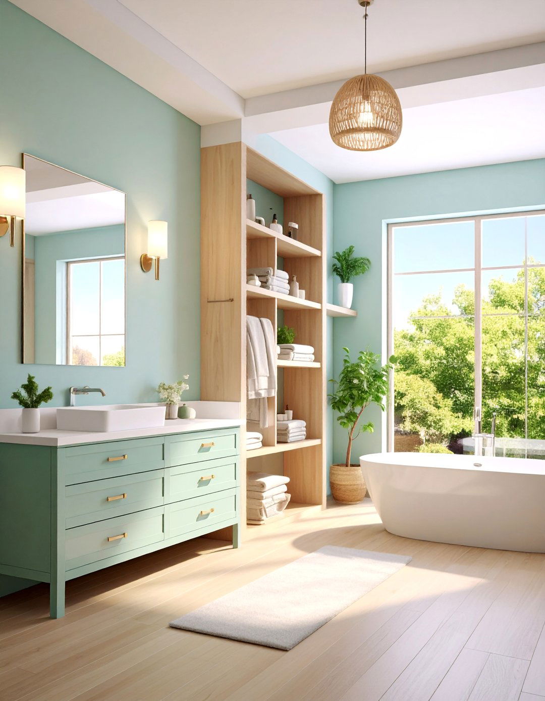 Bathroom Linen Storage Niche with Pull down Shelving - 25 Wall Niche Ideas
