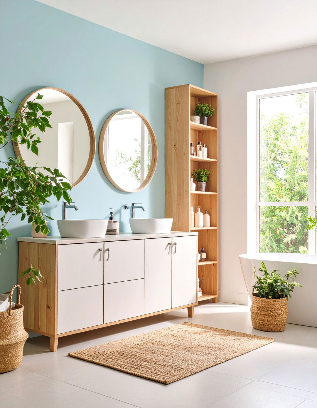 Bathroom Medicine Cabinet Niche with Mirror Doors - 25 Wall Niche Ideas