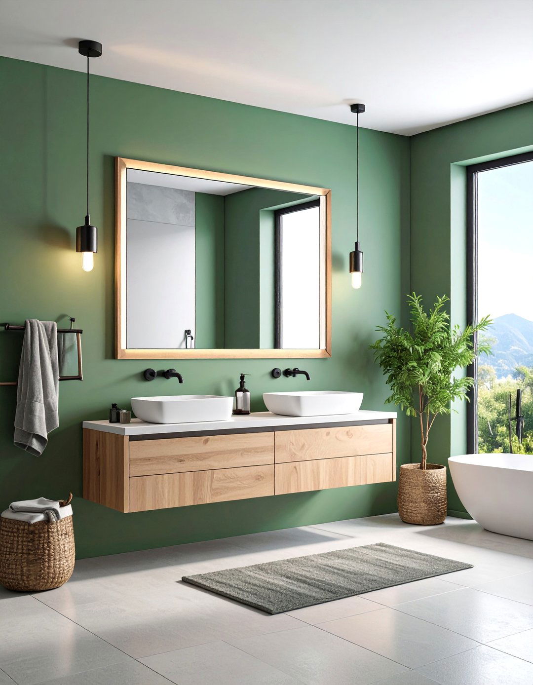 Bathroom Mirror Frame Chalkboard Border - 25 Chalkboard Ideas
