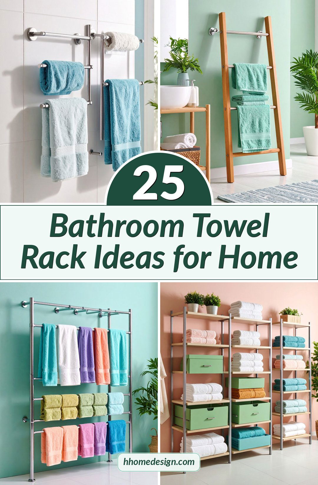 25 Bathroom Towel Rack Ideas for Home