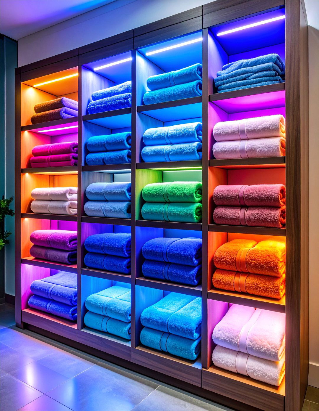 Bathroom Towel Storage Cabinet with Warming Features - 25 cabinet storage ideas